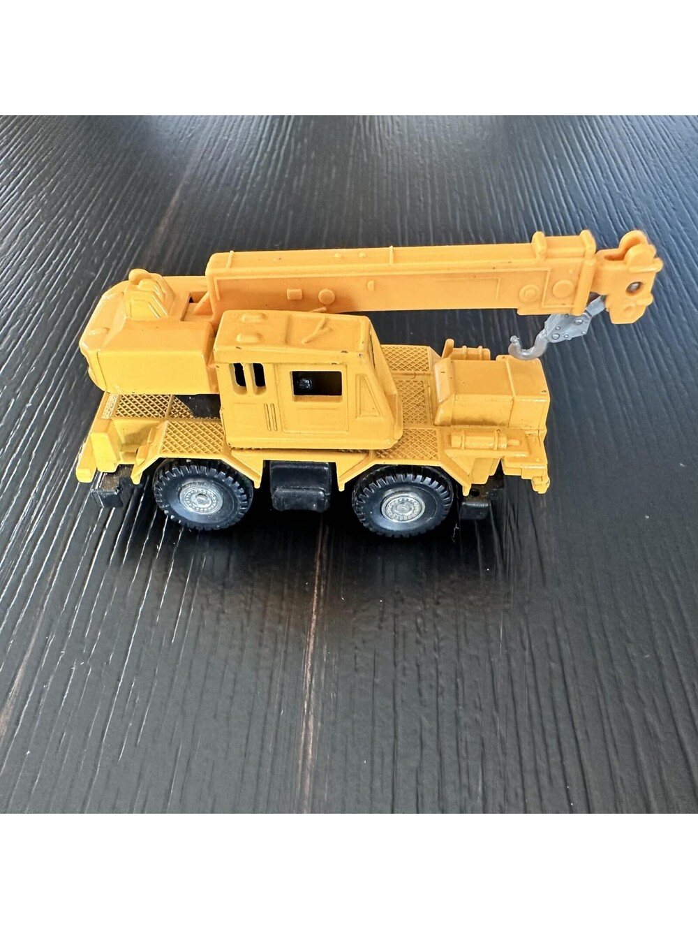 Vintage Japan Tadano Rough Terrain Crane Diecast Toy Truck No.2 3" Yellow VGC